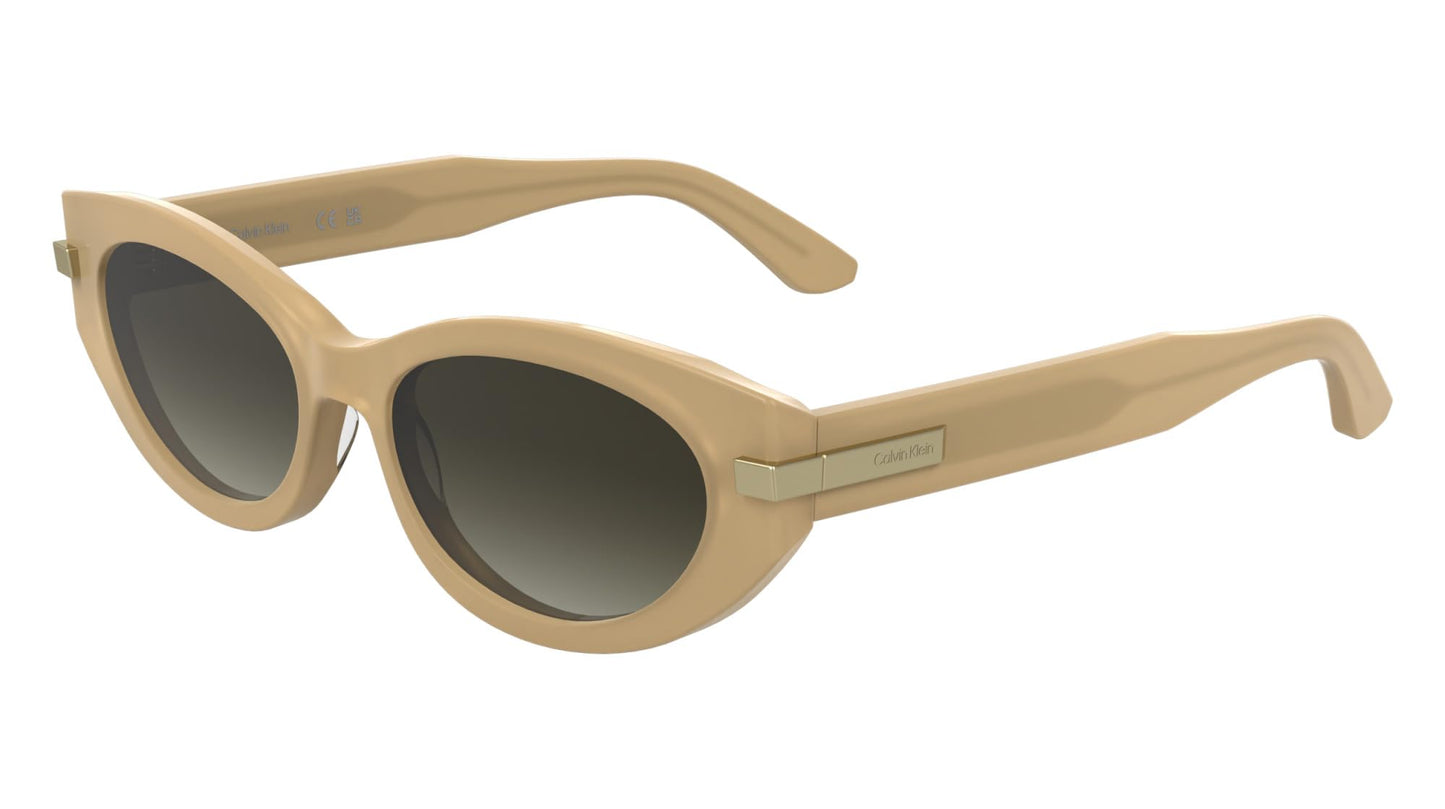 Calvin Klein Women's Sunglasses CK25502S - Opaline Beige with Gradient Brown Lens