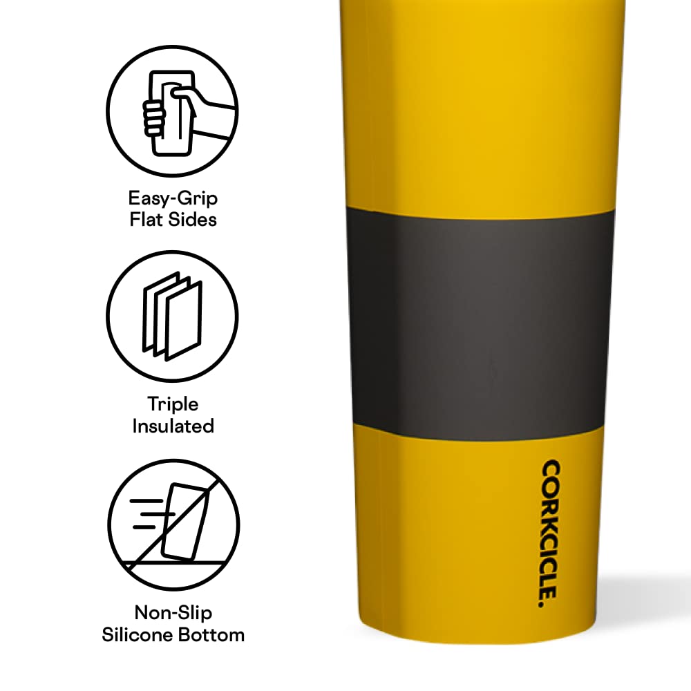 Corkcicle Harry Potter Hufflepuff Insulated Canteen Travel Water Bottle, Triple Insulated Stainless Steel, Keeps Beverages Cold for 25 Hours or Warm…