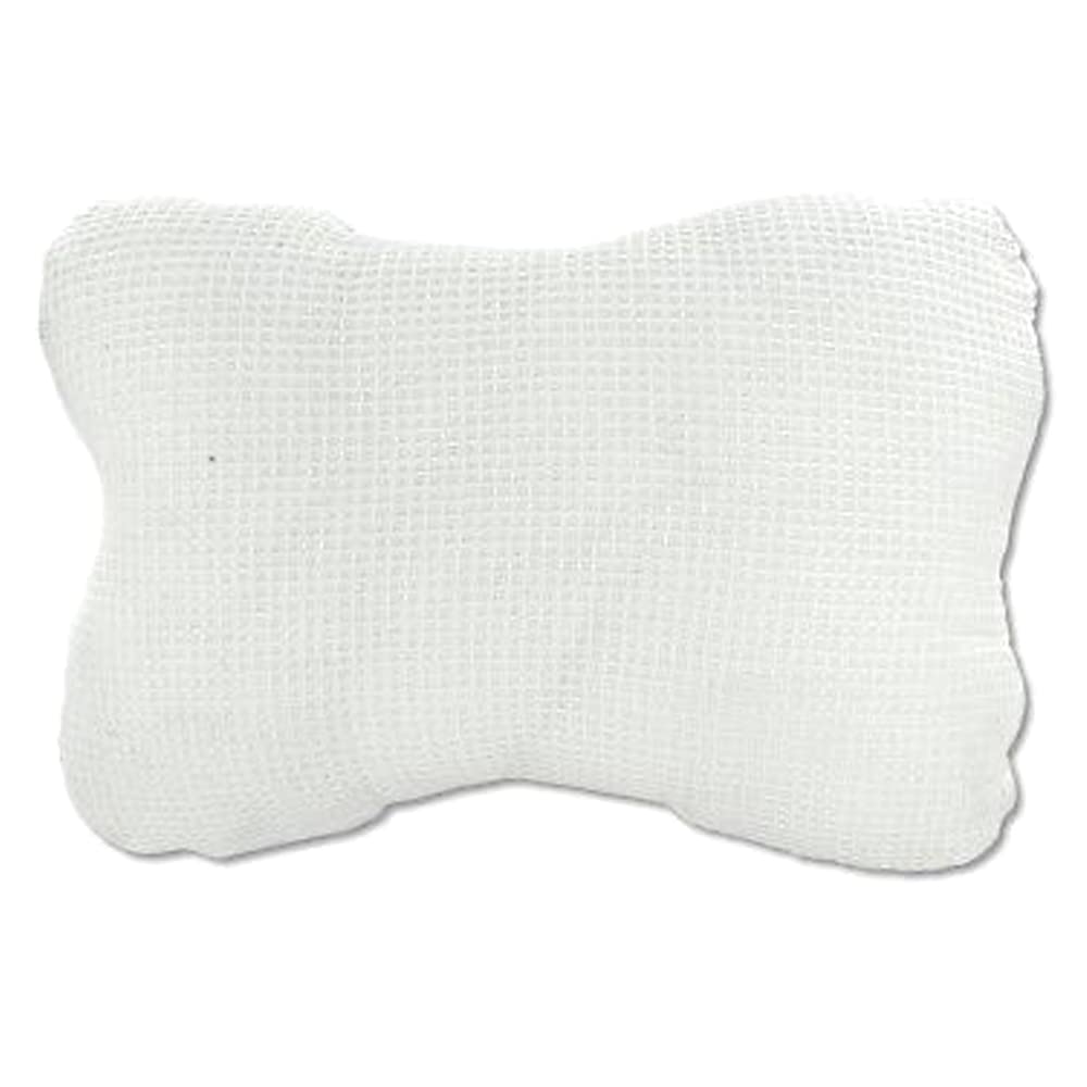 Kole Bath Pillow with Suction Cups, Soft White Cotton Neck Back Support Beauty and Personal Care Kole