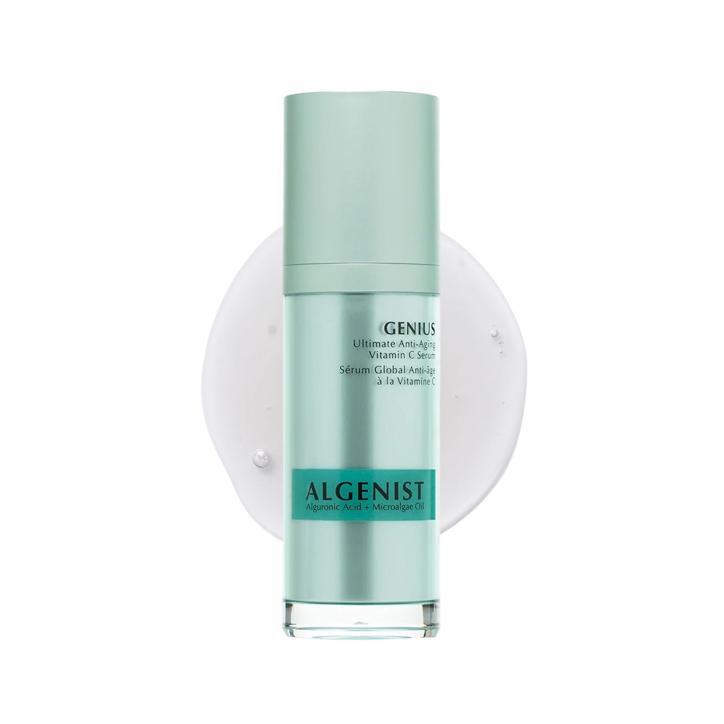 Algenist GENIUS Vitamin C Serum for Face - Anti Aging Serum with Alguronic Acid, Niacinamide & Microalgae Oil - Helps Brighten, Even Skin Tone, Reduce