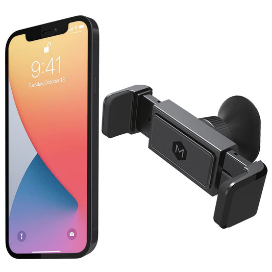Mighty Mount Simpl Grip Dashboard Phone Holder - One Touch Quick-Grip Mount Compatible with iPhone 12-17 & iPhone Air & Smartphone, Black