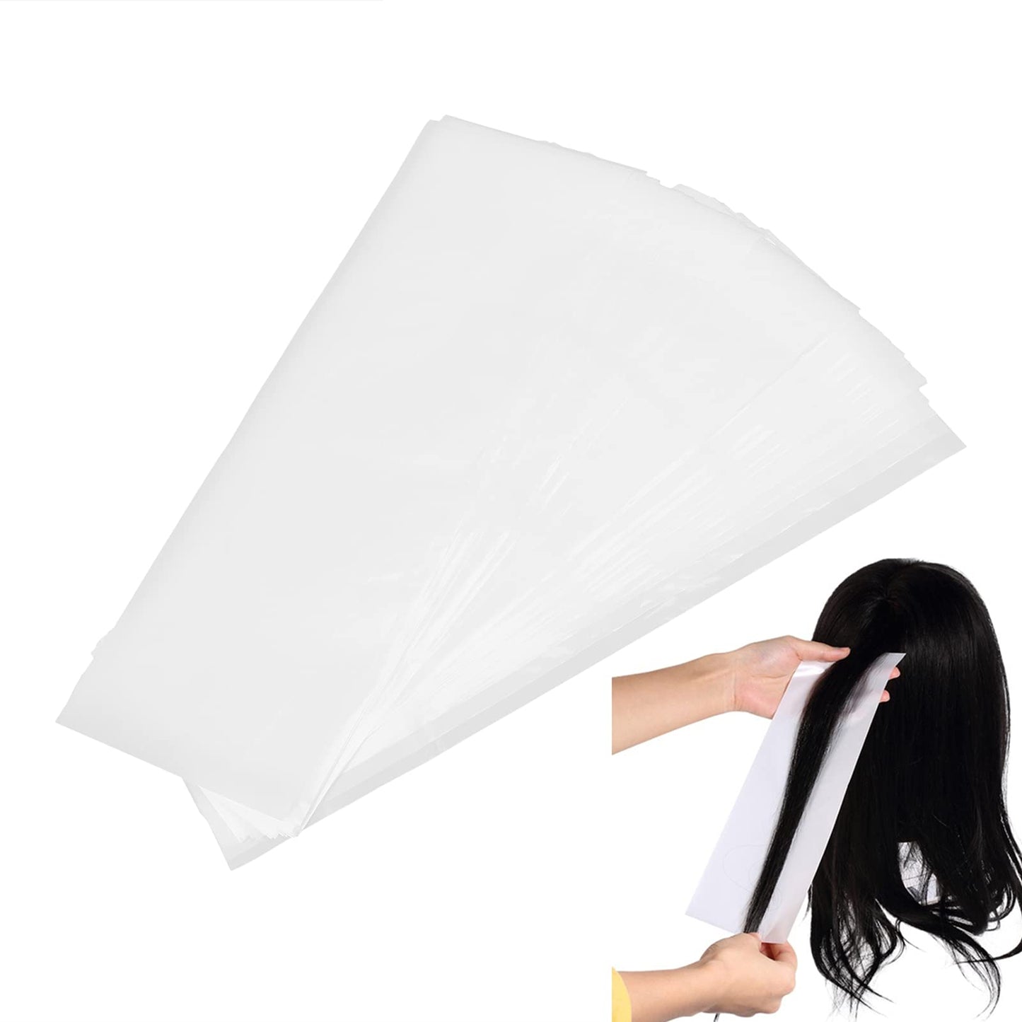 Chrees 100Pcs Professional Hair Coloring Sheet Hair Highlighting Strips Reusable Dyeing Separating Sheet