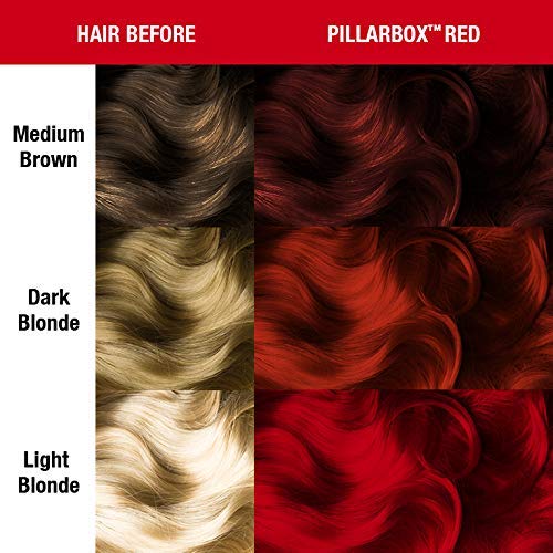MANIC PANIC Classic Pillarbox Red Semi Permanent Hair Color - True Red Hair Dye for Women & Men That Lasts 4-6 Weeks - Vegan, Ammonia & Cruelty-Free