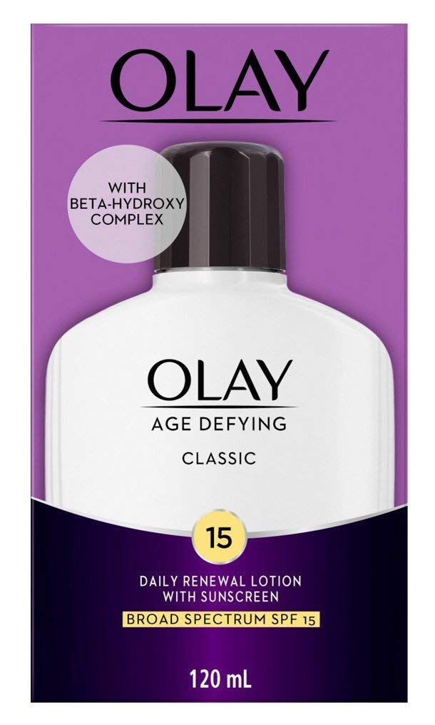 Olay Age Defying Classic Lotion SPF#15 4 Ounce with Beta Hydr (Pack of 2)