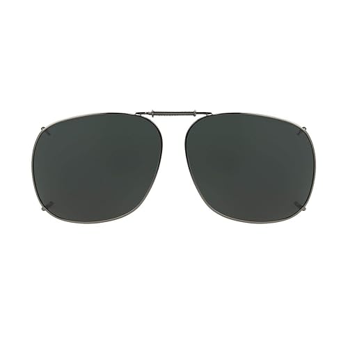 Solar Shield Polarized Clipons 57 sqr 3, Grey
