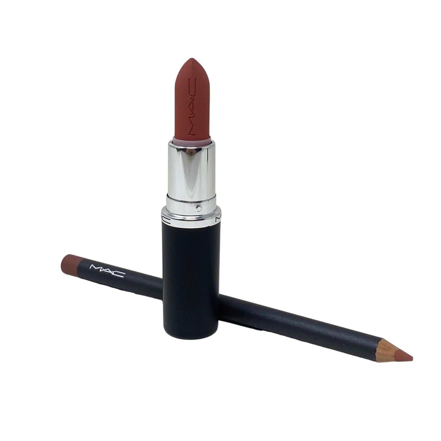 MAC Cosmetics M·A·Cximal Lip Duo - Velvet teddy - Silky Matte Lipstick and a Lip Pencil in Spice.