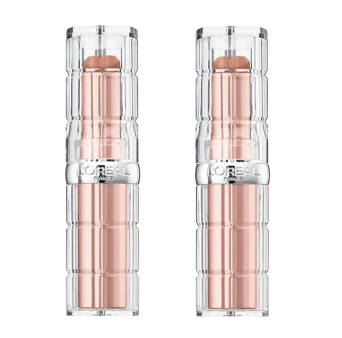 Pack of 2 L'Oreal Paris Colour Riche Plump and Shine Lipstick, Coconut Plump 107