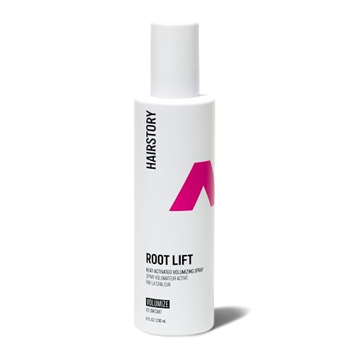 Hairstory Root Lift - Heat Activated Volumizing Hair Spray, Root Booster for Fine and Thin Hair, Adds Volume and Body, Nourishes and Moisturizes, 8 Fl