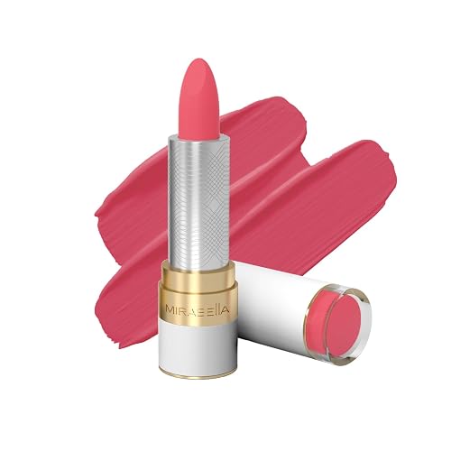 Mirabella - Sealed with a Kiss Full-Coverage Moisturizing Lipstick, Richly Pigmented, Creamy Lip Makeup, Hydrating Mineral-Based Lip Color with