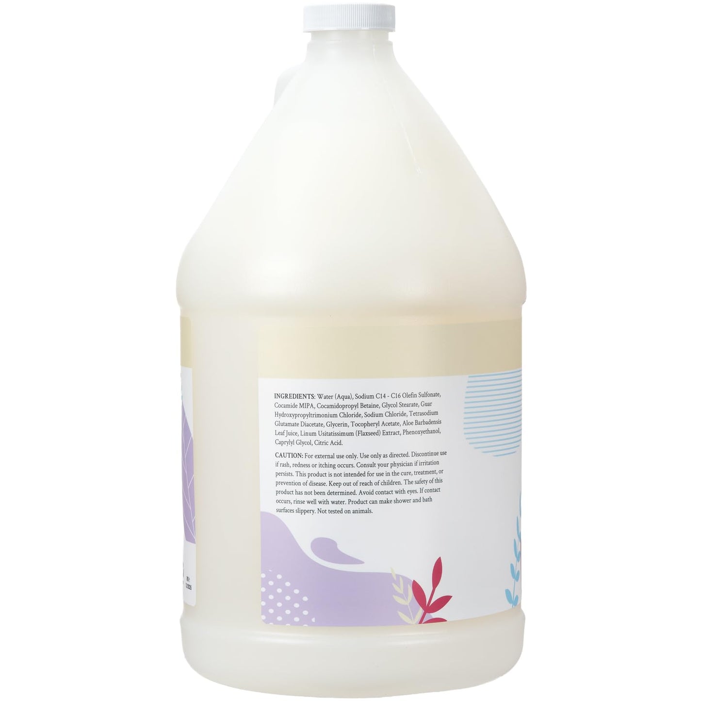 Ginger Lily Farms Botanicals Nourishing Body Wash, 100% Vegan & Cruelty-Free, Fragrance Free, 1 Gallon (128 fl oz) Refill