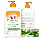 Arm and Hammer Essentials Hand & Body Lotion For Women and Men with Vitamin E 18oz - Aloe Vera Moisturizing Lotion for Dry Skin, Softness