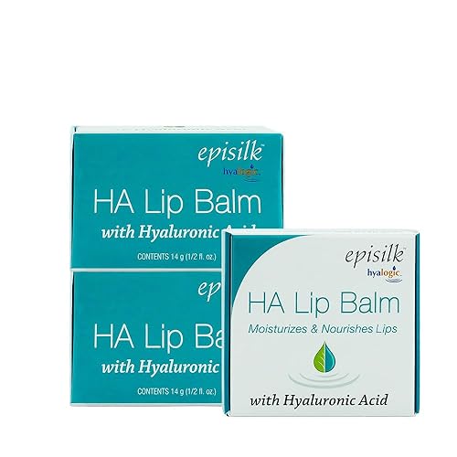 Hyalogic HA Lip Balm - Moisturizing Lip Balm with Hyaluronic Acid & Coconut Oil - Hydrating Lip Care for Dry, Chapped Lips - Natural, Unflavored