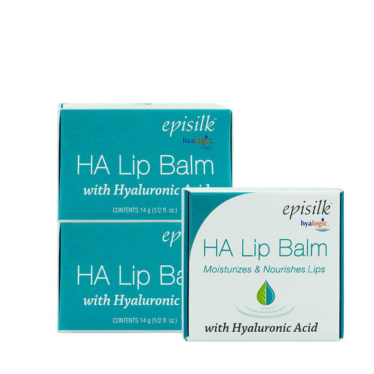 Hyalogic HA Lip Balm - Moisturizing Lip Balm with Hyaluronic Acid & Coconut Oil - Hydrating Lip Care for Dry, Chapped Lips - Natural, Unflavored
