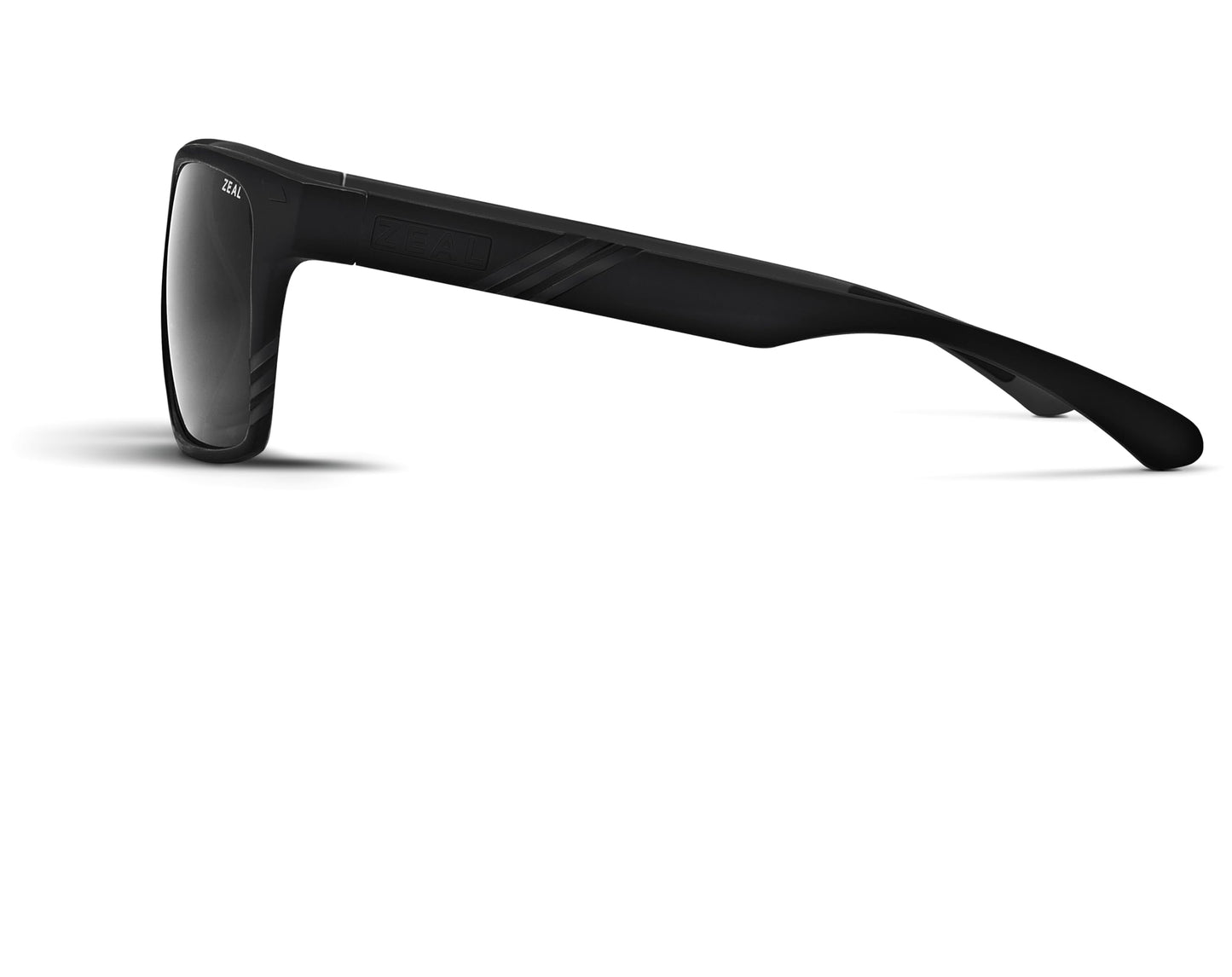 Zeal Optics Brewer | Plant-Based Polarized Sunglasses for Men & Women - Matte Black/Polarized Dark Grey Lens