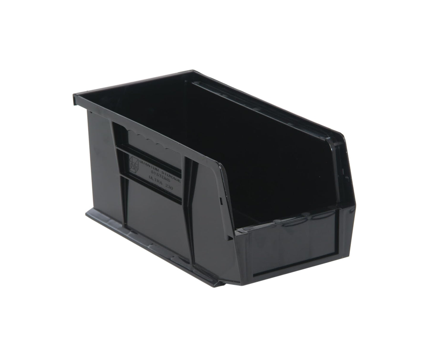 QUANTUM STORAGE SYSTEMS K-QUS230CO-8 8-Pack Ultra-Stack and Hang Bins, 10-7/8 inch x 5-1/2 inch x 5 inch, Black Conductive