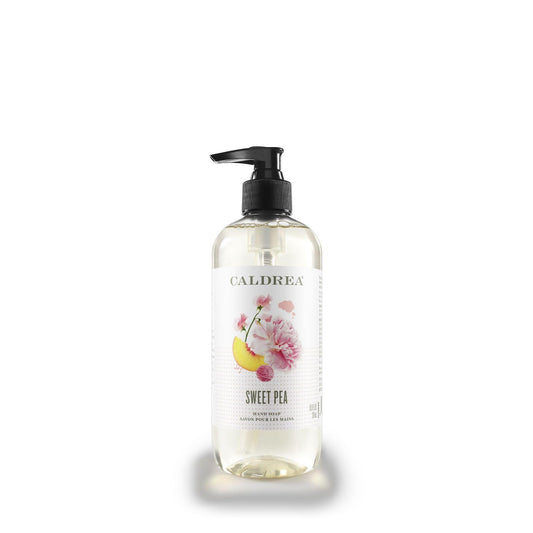 Caldrea Hand Wash Soap, Aloe Vera Gel, Olive Oil and Essential Oils to Cleanse and Condition, Sweet Pea Scent, 10.8 oz (Packaging May Vary) Beauty & Personal Care Caldrea