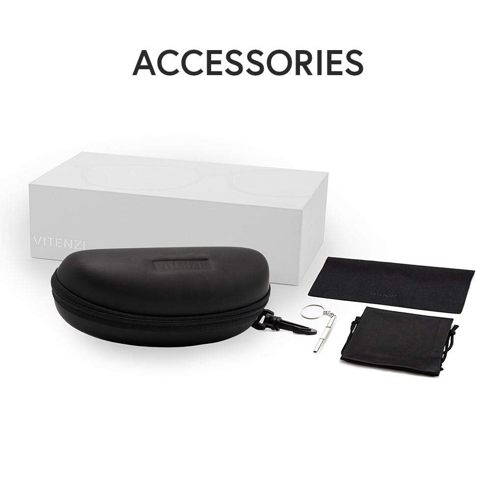 VITENZI Night Vision Glasses for Men and Women Anti Glare Safety Night and Day Driving Glasses HD Yellow Tinted Sunglasses Wrap Around Sport Palermo