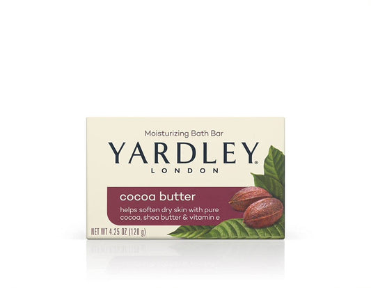 Yardley Moisturizing Bar Cocoa Butter 4.0 oz (Pack of 6) Beauty & Personal Care Yardley