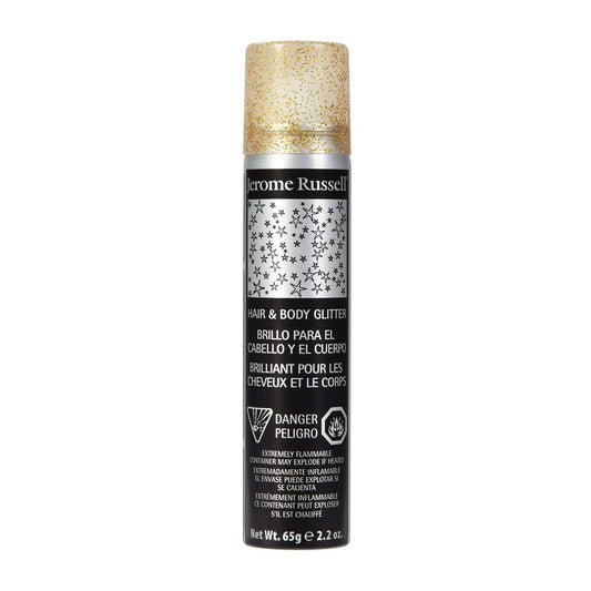 Jerome Russell Temporary Hair and Body Glitter Color Spray, Travel Spray, Lightweight, Adds Sparkly Shimmery Glow, Perfect to use On Hair, Skin, or Beauty & Personal Care Jerome Russell