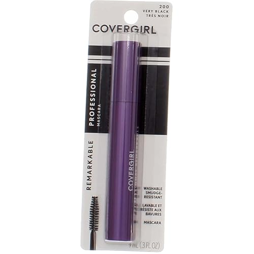CoverGirl Professional Remarkable Washable Mascara, Very Black [200] 0.30 oz (Pack of 3)