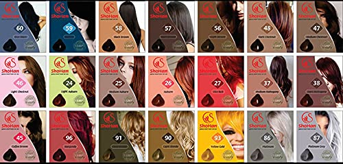 ShoHan Gentle Japanese Hair Dye, Anti-Hair Loss Instant Powder Hair Color, Dark Brown