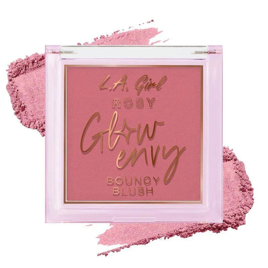 L.A. GIRL Glow Envy Bouncy Bronzer for Women, Rosy Glow Blush for Makeup with Goodness of Jojoba Oil, Squalene, & Vitamin E, Long-Wearing, Natural