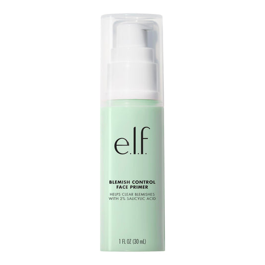 e.l.f. Blemish Control Face Primer, Soothing & Hydrating Makeup Primer For Fighting Blemishes, Grips Makeup To Last, Vegan & Cruelty-free, Large Beauty & Personal Care e.l.f.