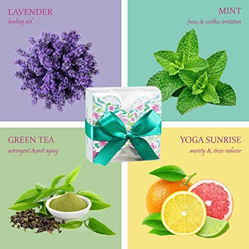 Ultimate Aromatherapy Bath Bombs Set - Lavish Spa Experience with Lavender, Mint, Yoga Sunrise, Green Tea Scents Luxury Bath & Body Fizzies…
