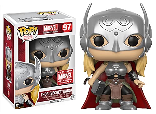 Funko Pop! Marvel: Avengers - Lady Thor Jane Foster Secret Wars Collectors Corps Exclusive Vinyl Figure (Bundled with Pop Box Protector Case)