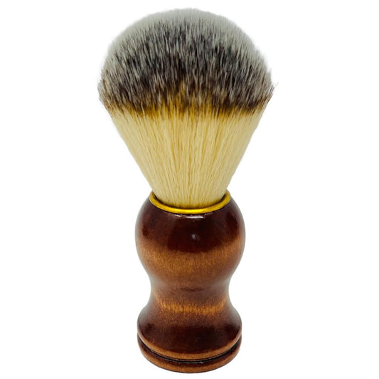 G.B.S Men's Shaving Brush 100% Synthetic Hair Beard Brush Wooden Handle Shaving Brush, Synthetic Bristles - Compliments Any Shaving Razor Fort Wet Beauty and Personal Care G.B.S