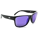 Optic Nerve POLARIZED SPORT KINGFISH Polarized Active Sunglasses for Men, Women & Kids, Matte Black Frame, Brown/Blue Mirror Lens