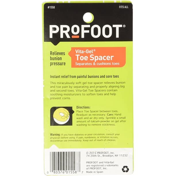 ProFoot Vita-Gel Toe Spacer 2 Each (Pack of 9) Beauty & Personal Care PROFOOT