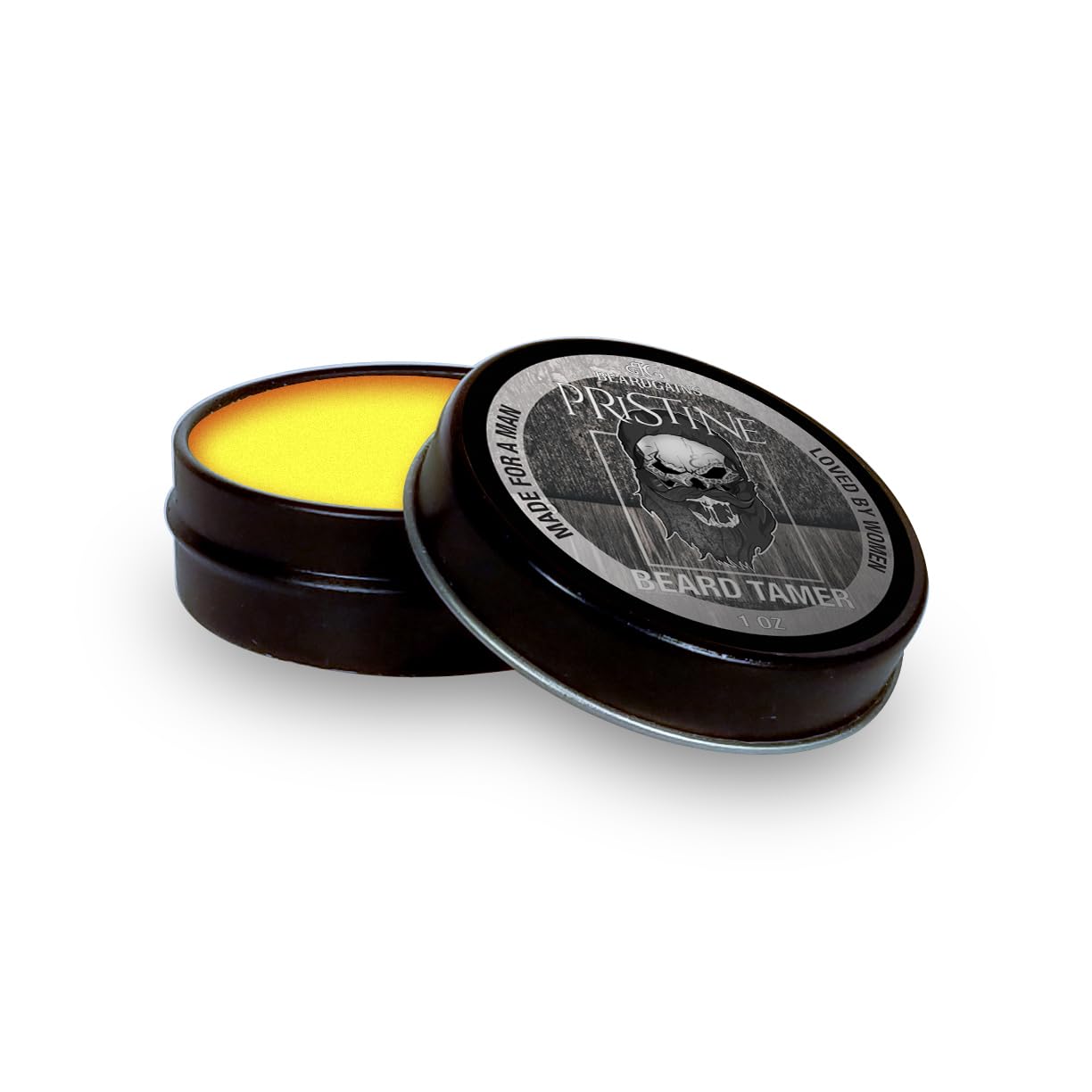 Beard Gains Organic Beard Tamer Tinted Wax: shape, style & groom facial hair with natural hold. Easy wash-out, all-day control. For all beard types