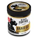 Black Panther Braid Gel | Smooths & Tames Frizz | No Flaking or Drying | High Shine, Long Lasting for Braids, Locks, Twists, Cornrows | 16 oz