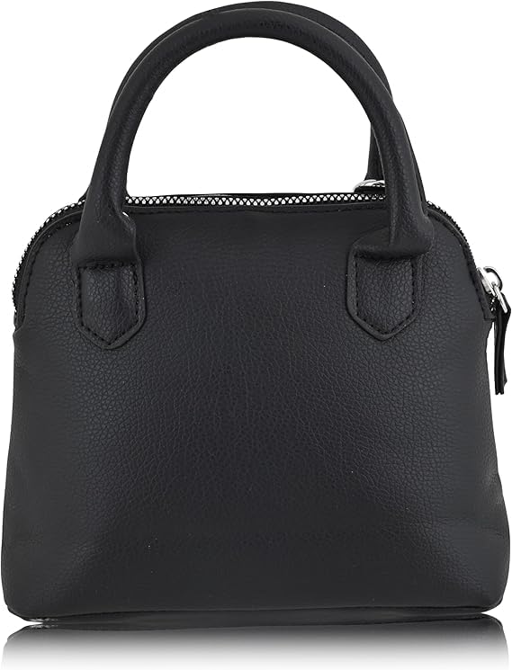 FAST FORWARD HK Black Leather Crossbody Handbag - Girls, Teens, Adults - HK Faux PU Leather Cosplay Crossbody Handbag, Black