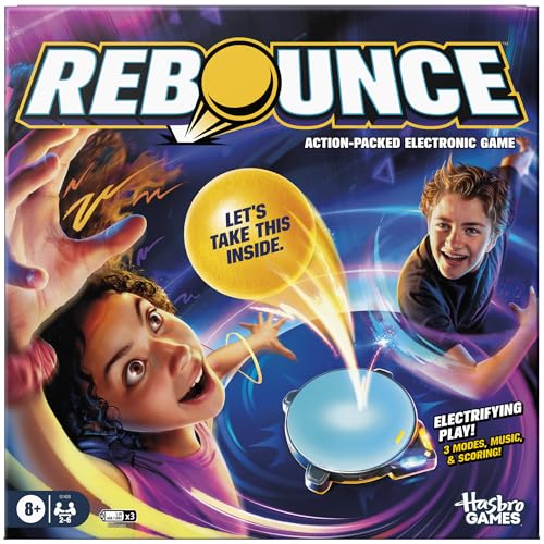 Rebounce Game | Indoor and Outdoor Electronic Action Game for Kids, Teens, and Adults | Ages 8+ | 2 to 6 Players | 10 Mins. | Family Travel Games
