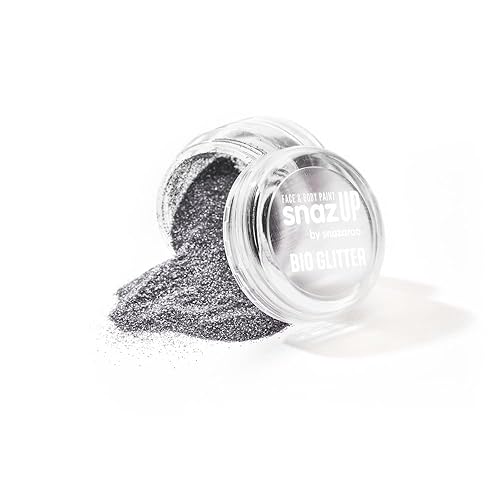 Snazaroo Fine Bio Glitter, 5g (.17-oz) Tub, Silver
