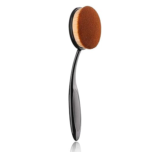 JOSALINAS Oval 1# Makeup Brush Upgraded Fast Flawless Application Toothbrush Foundation Concealer Blusher Liquid Cream Powder Cosmetic Blending Tool