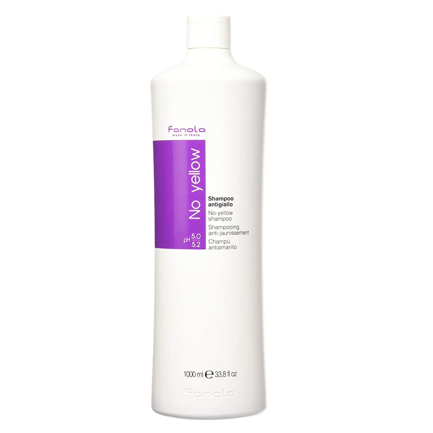 Fanola No Yellow Purple Shampoo - Purple Color Depositing Shampoo for Blondes, Bleached & Grey Hair - Formulated with Violet Pigment to Remove Brassy