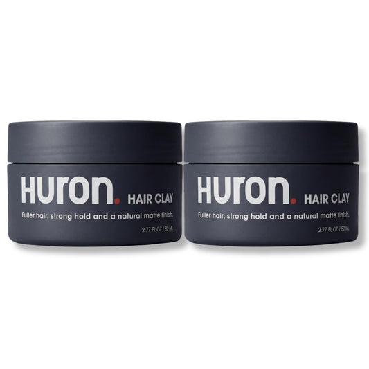 Huron Hair Clay for Men and Women - Premium Matte Finish Styling Clay, Firm Hold, Adds Texture, Fullness & Definition for a Natural Look, Clean Scent Beauty & Personal Care Huron