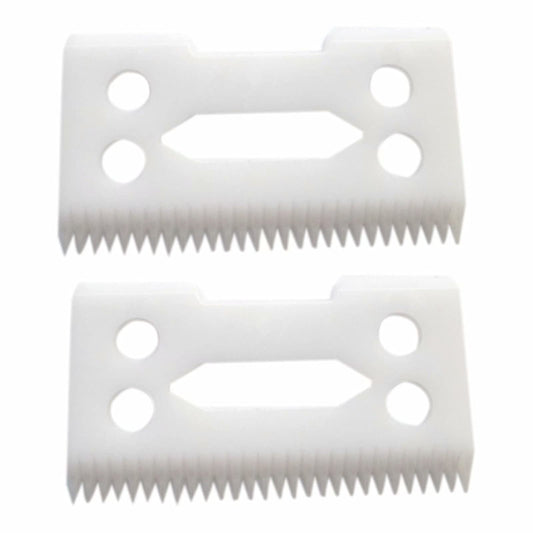 eStarpro 2Pcs professional ceramic clipper blades 2-Hole Clipper ceramic Blade cutter,ceramic clipper replacement blades for Wahl Senior cordless Beauty and Personal Care eStarpro