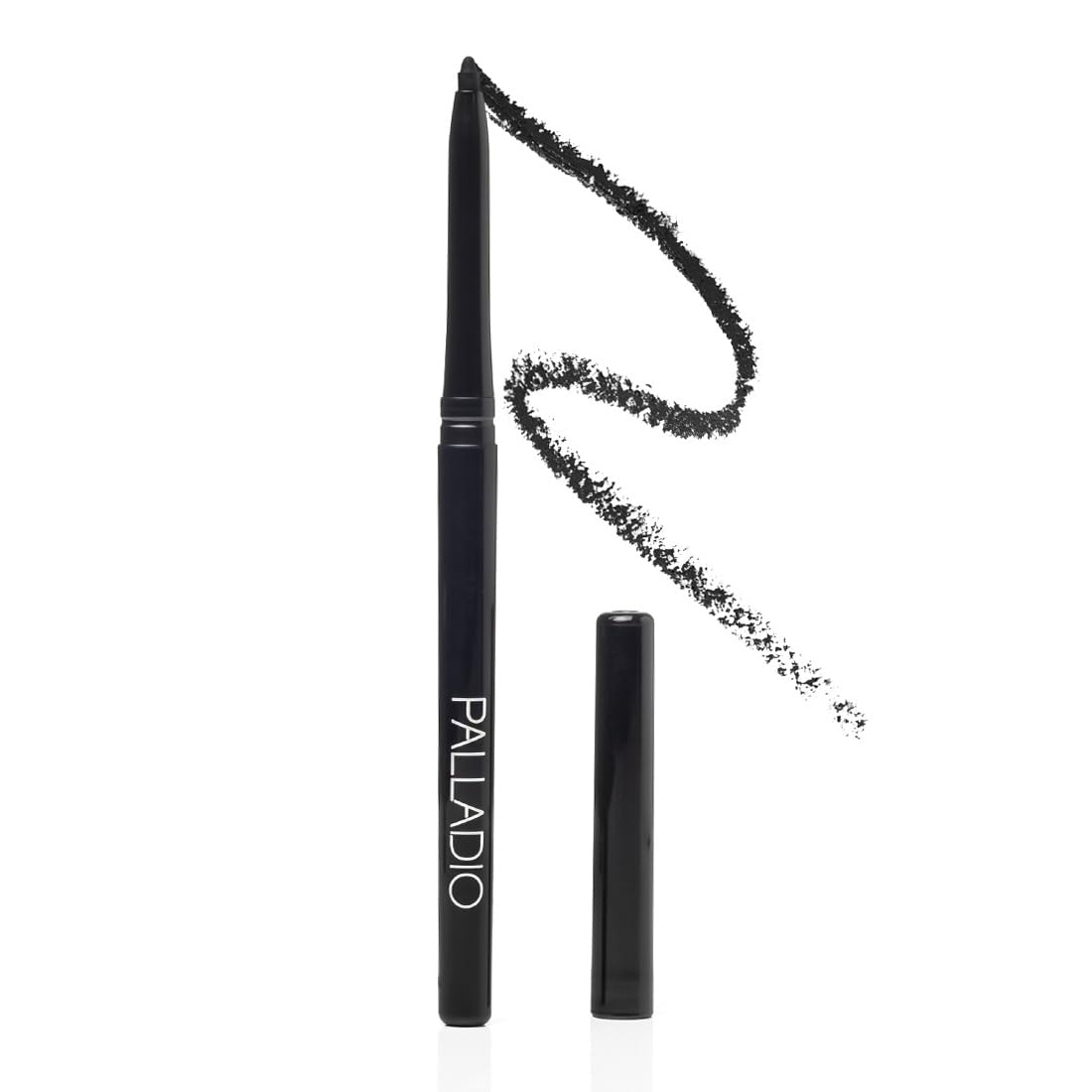 Palladio Retractable Waterproof Eyeliner, Richly Pigmented Color and Creamy, Slip Twist Up Pencil Eye Liner, Smudge Proof Long Lasting Application