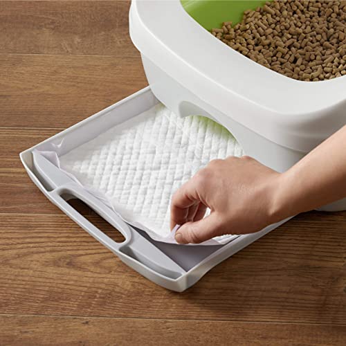 Cat Litters Pee Pads, 40 Count, Universal Fit for Litter Box, Odor Control with Fresh Scent, Purple and White