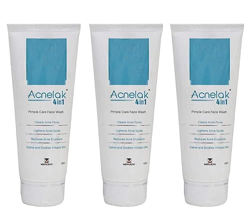 Acnelak Pimple Care (100 ml, 4 in 1) Face Wash (Pack of 3), from Life Line Medicos