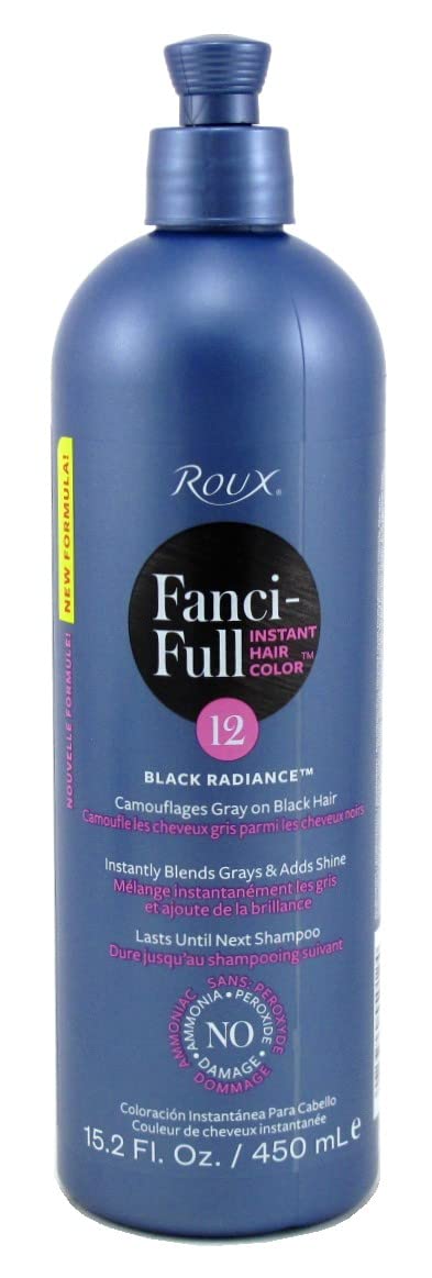 Roux Fanci-Full Rinse #12 Black Radiance 15.2 Ounce (Pack of 6)