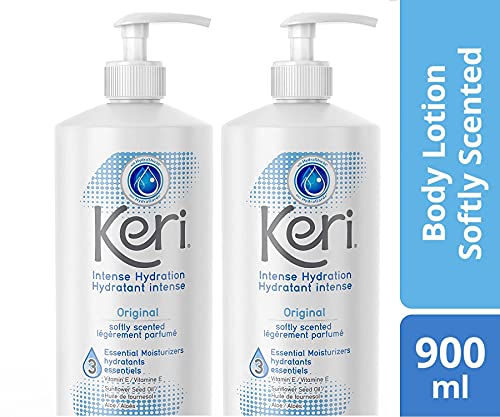 Keri Lotion Original Intense Hydration Softly Scented, 900 mL, 2 Piece