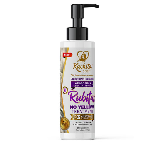 Kachita Spell Purple Toning Shampoo ConditionerTreatment Balance No Yellow Tone Correcting, Blonde Gray Hair, Eliminates Brassy and Yellow 350ml Made