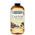 De La Cruz® Castor Infused with Avocado Hair and Skin Oil Blend 8 FL. OZ. (236 mL)