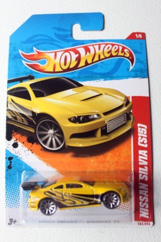 2011 Hot Wheels 187/244 - Thrill Racers Highway '11 1/6 - Nissan Silvia [S15] (Yellow)