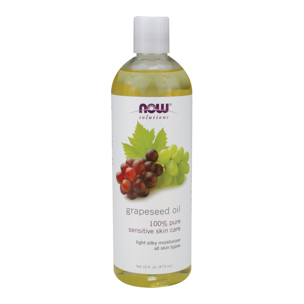 Now Foods Grapeseed Oil - 16 oz. (Edible) 3 Pack